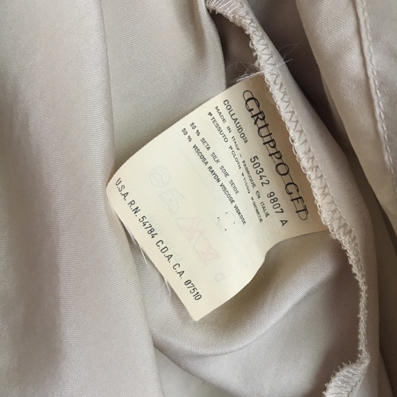 Giorgio Armani Tank Top Beige Silk Rayon - Picture 7 of 7